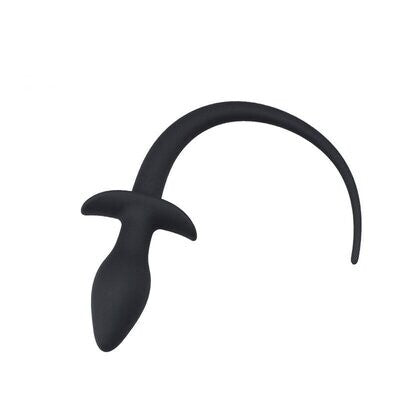 Puppy Play Kink Roleplay Black Silicone Tail