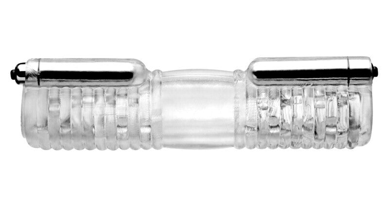 Head to Head Vibrating Masturbator Sleeve