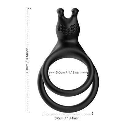 Double Ring Rabbit​ Cock Ring