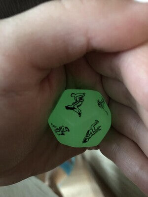 Glow In The Dark 12 Sided Sex Dice