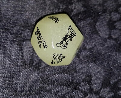 Glow In The Dark 12 Sided Sex Dice
