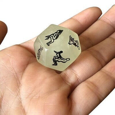 Glow In The Dark 12 Sided Sex Dice