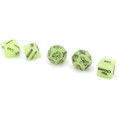 Luminous Sex Position Glow In The Dark Dice Set
