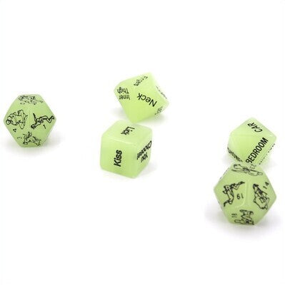 Luminous Sex Position Glow In The Dark Dice Set