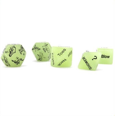 Luminous Sex Position Glow In The Dark Dice Set