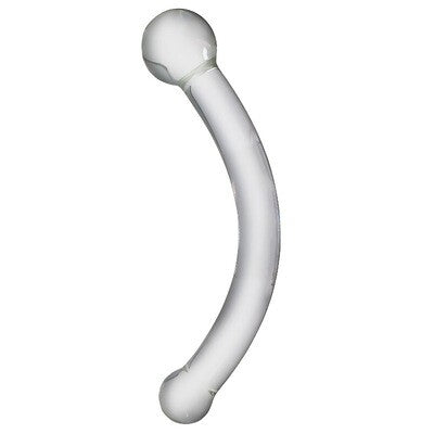 Slim Clear Crystal Pyrex Double Sided Glass Massager
