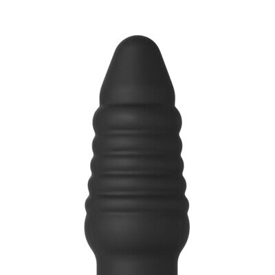 Vibrating Textured Cone Butt Plug