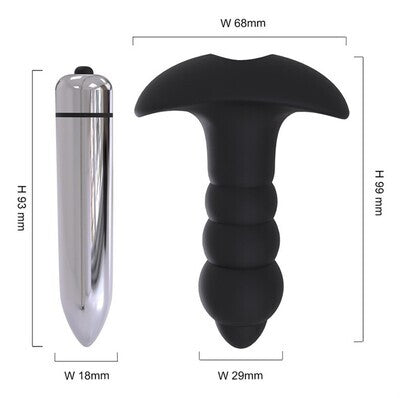 Bubble Butt Plug Anal Vibrator