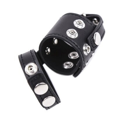 PU Leather Cock Strap and Ball Harness