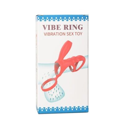 ​Erection Gripper Dual Cock & Balls Vibrating​ Penis Ring