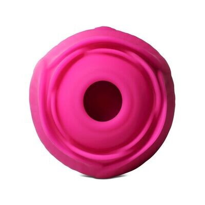 Silicone Rose Clitoral Sucking Wiggling Finger Vibrator