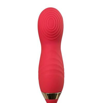 Silicone Rose Clitoral Licking Wiggling Finger Vibrator