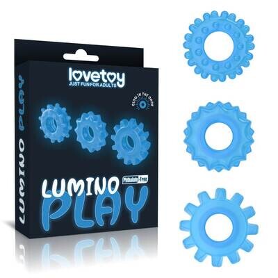 Lovetoy Lumino Play Penis Rings Set