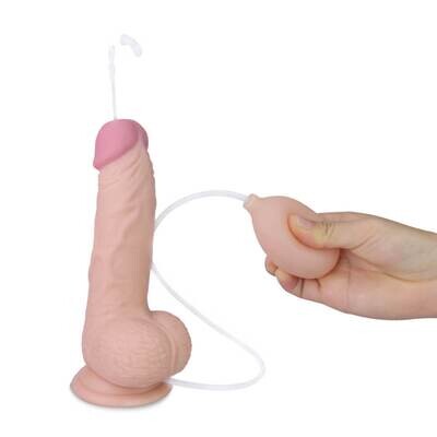 Lovetoy 8" Soft Ejaculation Cock With Balls