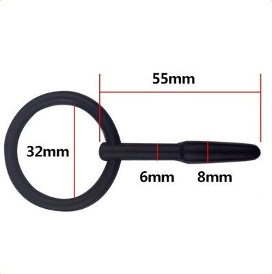 Silicone Short Cum-Thru Penis Sound