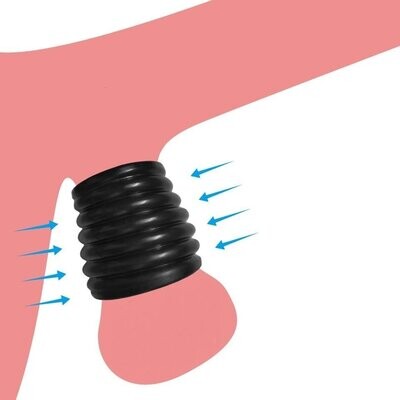 Ribbed Ball Stretcher Scrotum Squeeze