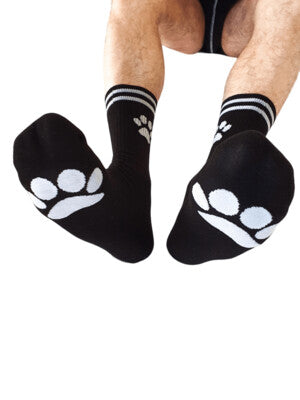 ​Puppy Play Paw Black Socks