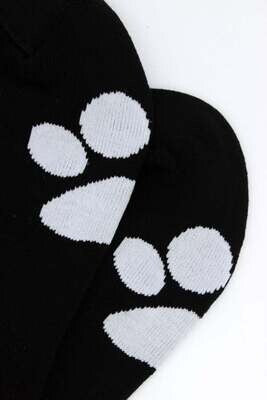​Puppy Play Paw Black Socks