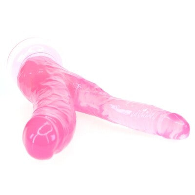 Double Head Realistic Dildo With Suction Cup