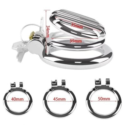 ​Jail Bars Stainless Steel Chastity Cage