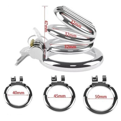 ​Jail Bars Stainless Steel Chastity Cage