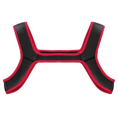 Fetish Play Neoprene Bulldog Style BDSM Chest Harness