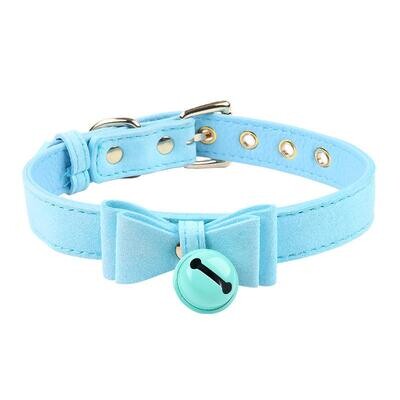Bow & Bell Kitten Collar BDSM Slave Gear