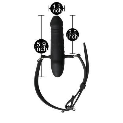 Silicone Double Penis Gag