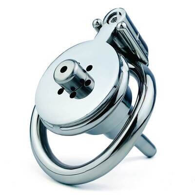 Stainless Steel Negative Chastity Cage With Catheter