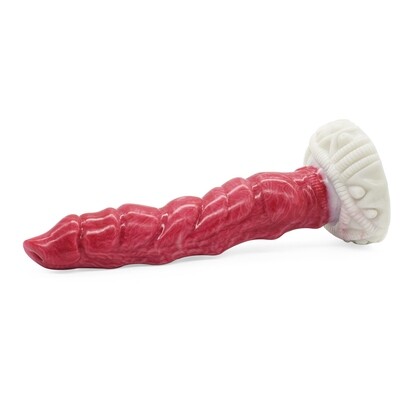 Ribbed Hellfire Dragon Dildo