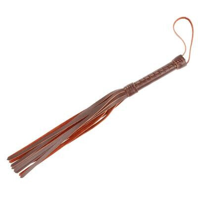 Authentic Leather Flogger with Wrist Strap