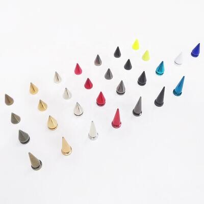 Cone Spike Studs with Screws (20pcs)