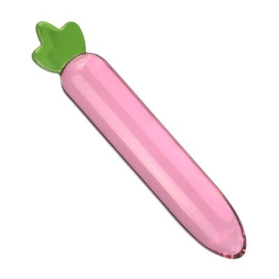 Sexy Glass Pink Radish Masturbation or Anal Sex Toy