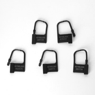Chastity Plastic Seal Tag Key (Black)