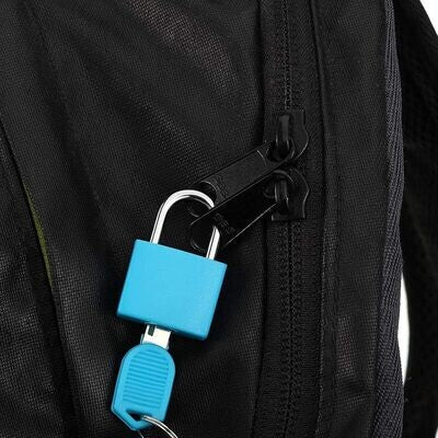 Brass Padlock Plastic Covering with 2 Keys