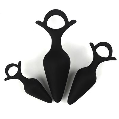 Black Anchor Butt Plug Set 3 Piece