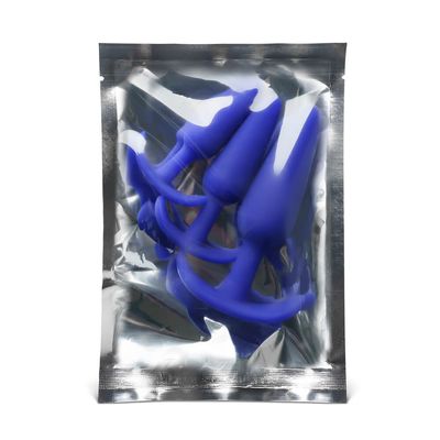 Blue Bliss Silicone Butt Plug Set