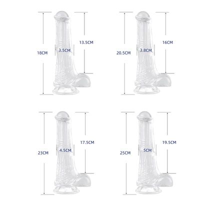 Transparent Pleasure Ride​ Horse Fantasy Dildo