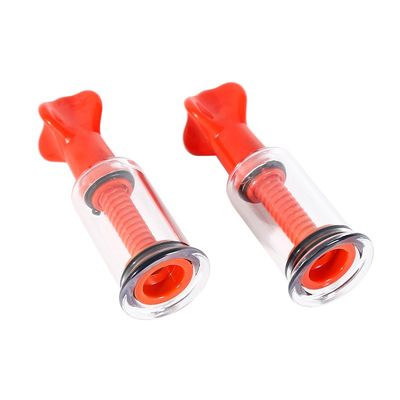 Pair Twist Nipple Suckers - Red