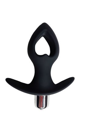 Heart Hollow Shaped Anal Vibrator - Vibrating Butt Plug