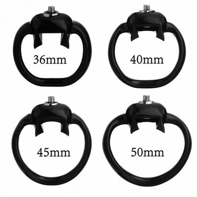 Black Chastity Cage Built In Lock HT-V5