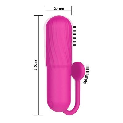 10 Mode Rechargeable Waterproof Vibrating Bullet with Tab