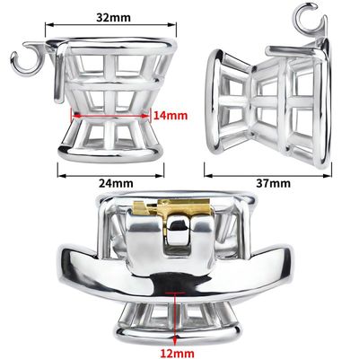 ​Negative Inversion Metal Chastity Cage