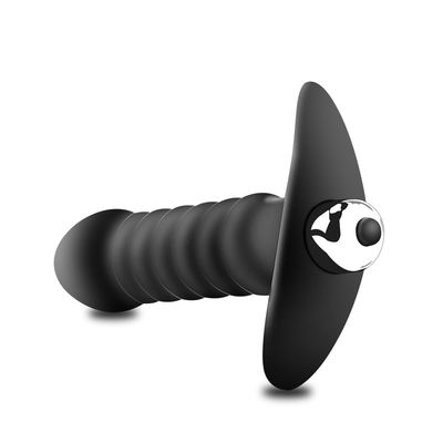 Ribbed Butt Plug Anal Vibrator