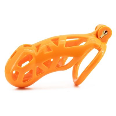 Orange Cobra Chastity Cage
