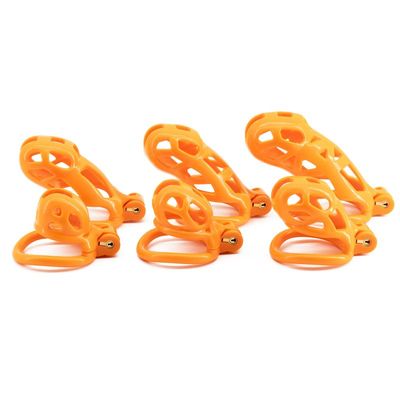 Orange Cobra Chastity Cage
