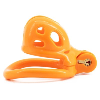 Orange Cobra Chastity Cage