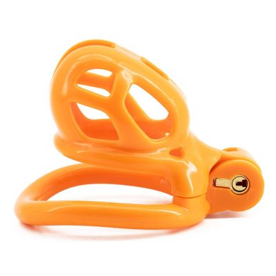 Orange Cobra Chastity Cage