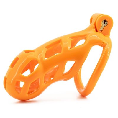 Orange Cobra Chastity Cage