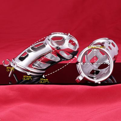 Stainless Steel Maxi Cobra Chastity Cage